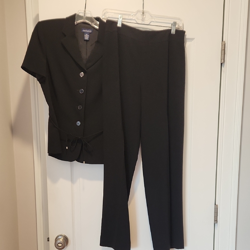 Ann Taylir Classic Black Pantsuit
